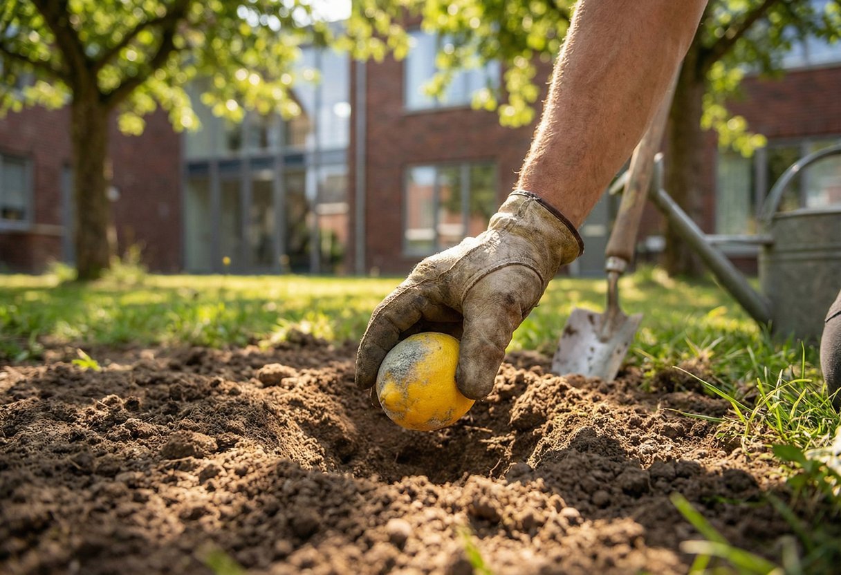 beschimmelde citroen tuin verbazen