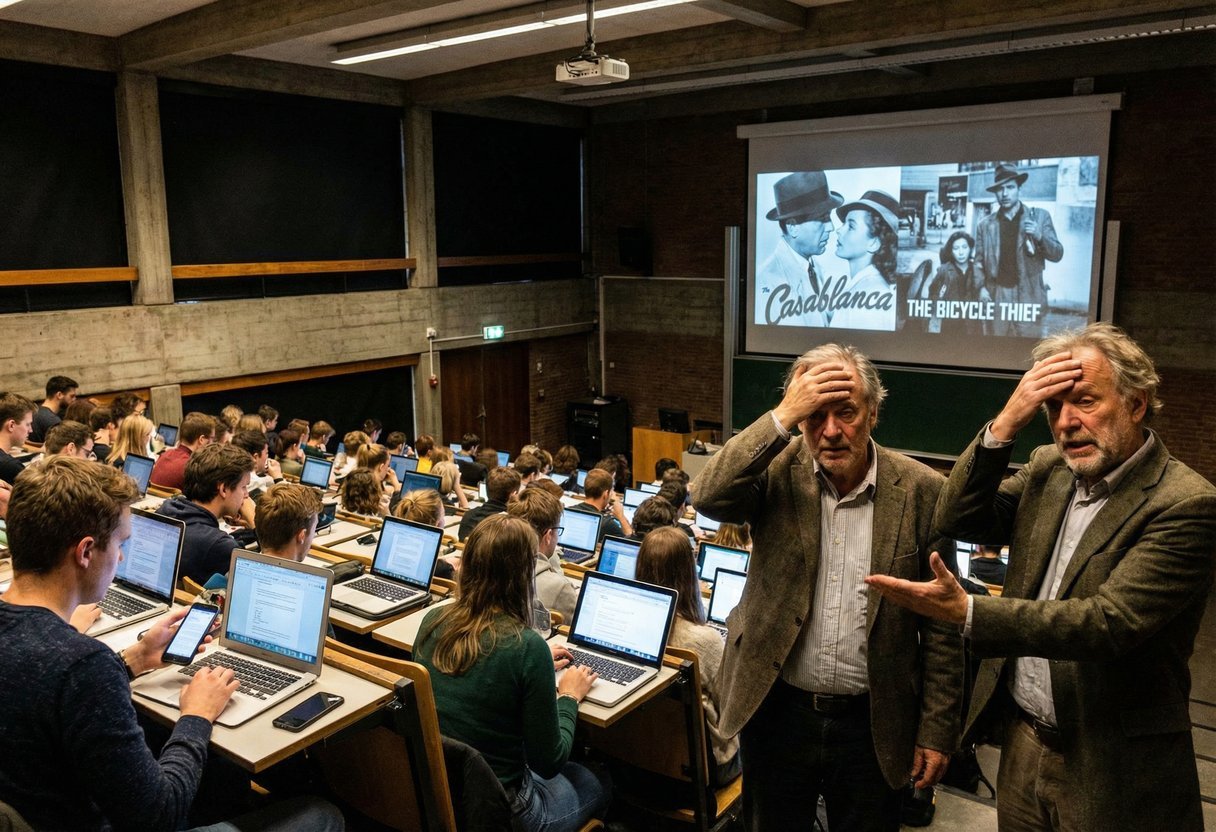Wanhopige Professoren Hun Studenten Kunnen Zelfs G